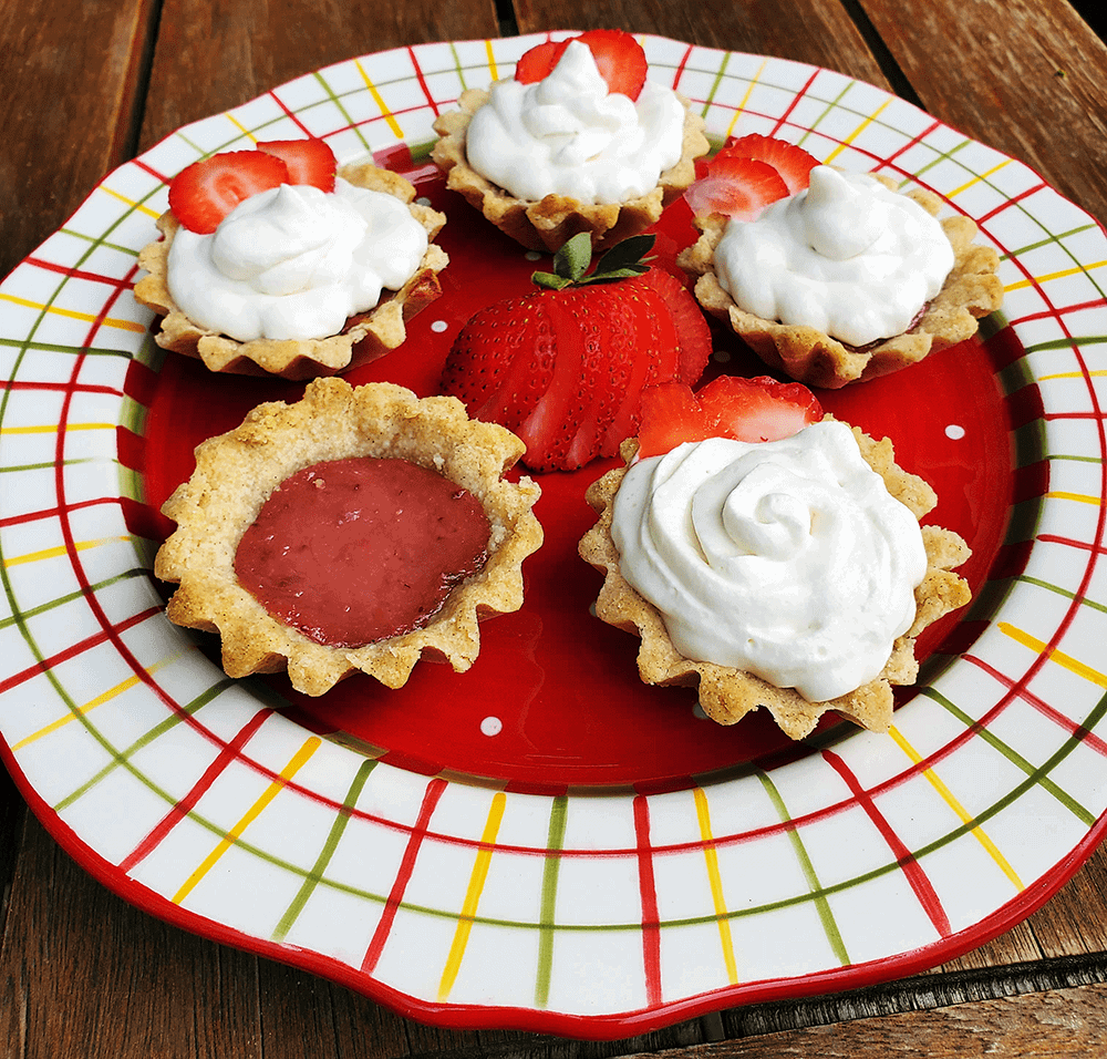 Strawbery Rhubarb Tartlets