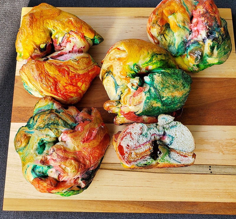 Rainbow Bagels