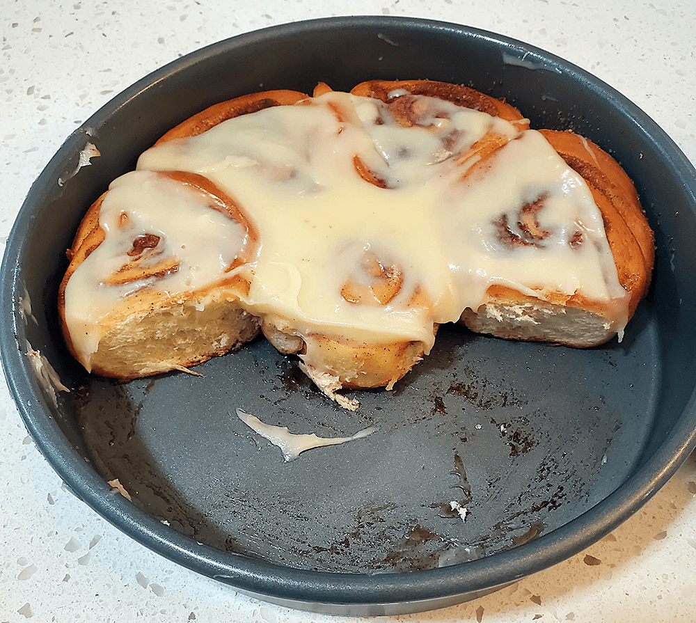 The Pan of Cinnamon Rolls