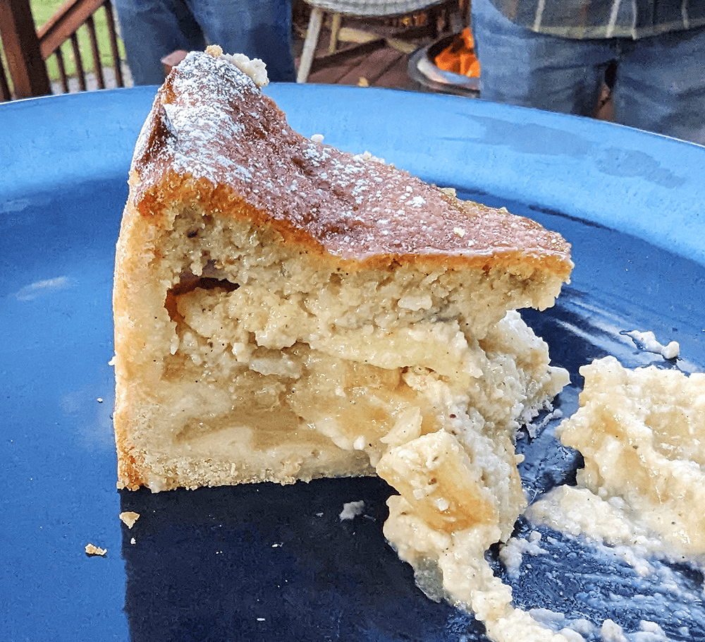 Apple Marzipan Tart Slice