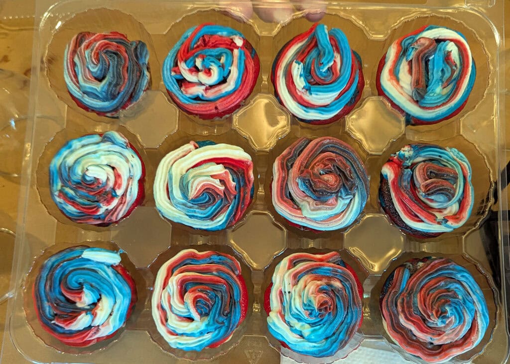 Forth Of July Cupcakes